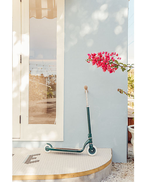 Banwood Monopattino Maxi con Cestino Removibile - Verde - da 6 Anni Fino a 100 kg Monopattini