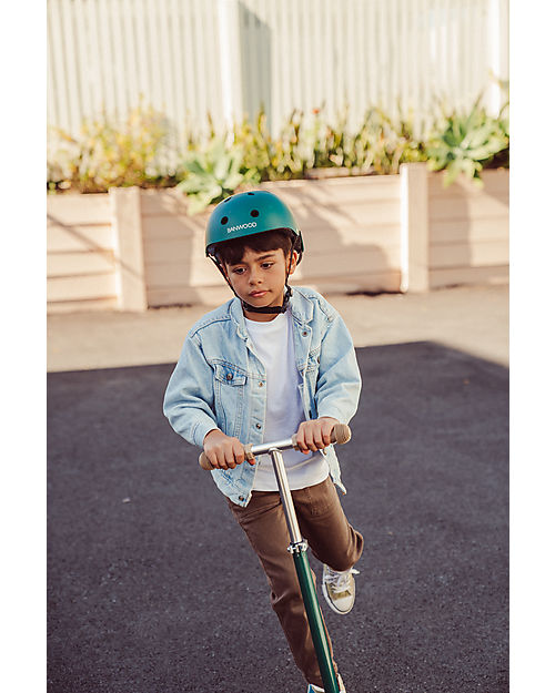 Banwood Monopattino Maxi con Cestino Removibile - Verde - da 6 Anni Fino a 100 kg Monopattini