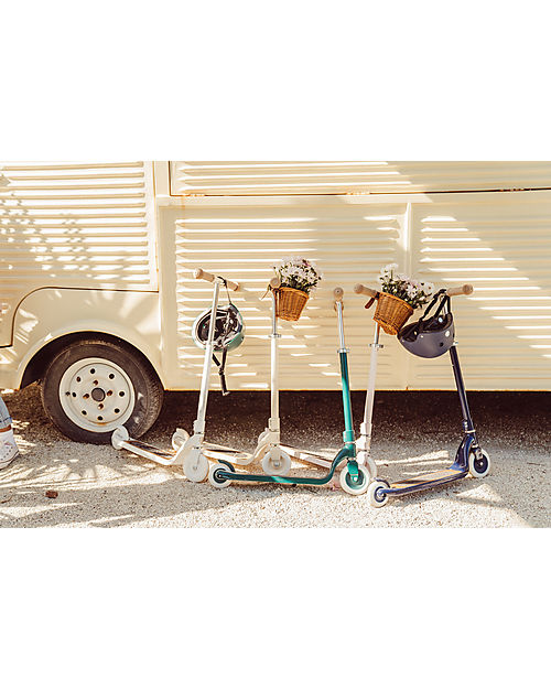 Banwood Monopattino Maxi con Cestino Removibile - Verde - da 6 Anni Fino a 100 kg Monopattini