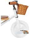 Banwood Triciclo Legno ed Ecopelle con Cestino - Bianco - Dai 2 anni Tricicli