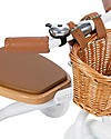 Banwood Triciclo Legno ed Ecopelle con Cestino - Bianco - Dai 3 anni Tricicli
