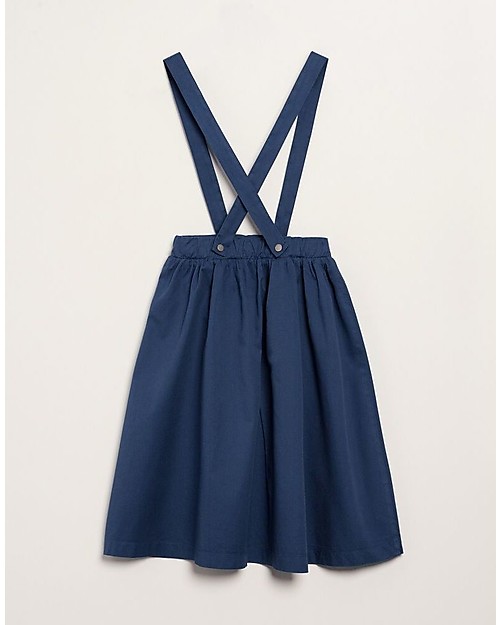 Barn of Monkeys Gonna con Bretelle, Blu Indigo - 100% cotone bio Gonne_