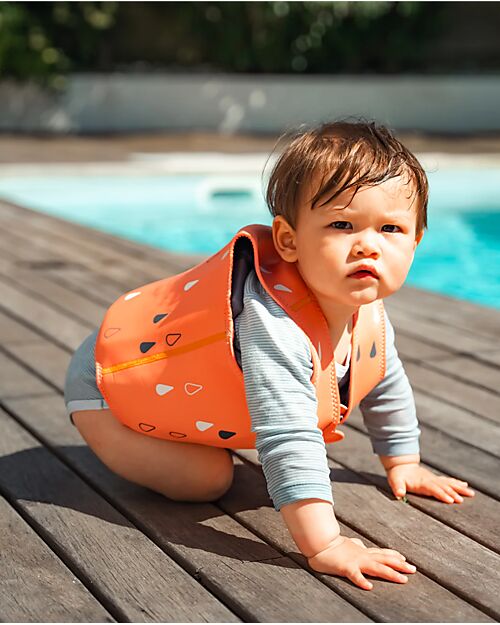 Bblüv Giacca Salvagente Naj - Arancione - Protezione SPF 50+ T-shirt Anti UV