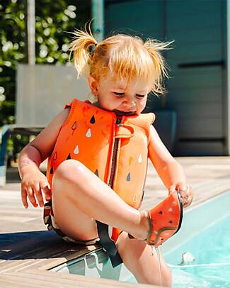 Bblüv Giacca Salvagente Naj - Arancione - Protezione SPF 50+ T-shirt Anti UV