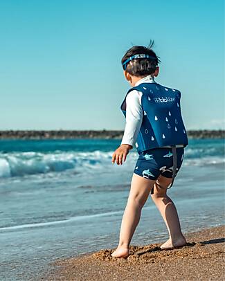 Bblüv Giacca Salvagente Naj - Blu - Protezione SPF 50+ Giochi da Spiaggia