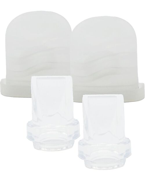 Bblüv Kit 2 Valvole e 2 Membrane in Silicone di Ricambio per Tiralatte Mumflow  Tiralatte Elettrici