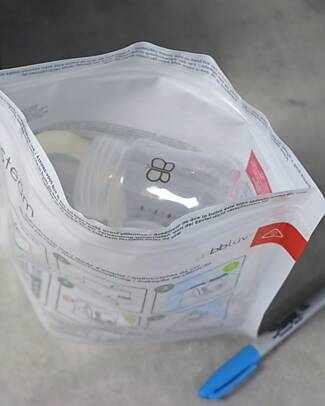 Bblüv Pacco da 6 Buste per Sterilizzazione in Microonde Steäm - Fino a 20 Utilizzi per Busta Spazzolini