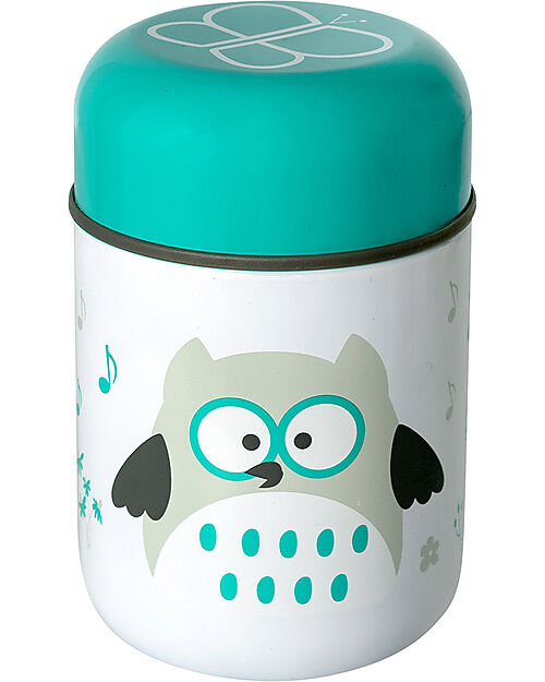 Bblüv Thermos Porta Cibo Foöd in Acciaio Inossidabile con Cucchiaio - 300 ml - Azzurro Contenitori Termici