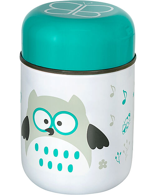 Bblüv Thermos Porta Cibo Foöd in Acciaio Inossidabile con Cucchiaio - 300 ml - Azzurro Contenitori Termici