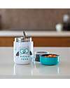 Bblüv Thermos Porta Cibo Foöd in Acciaio Inossidabile con Cucchiaio - 300 ml - Lime Contenitori Termici