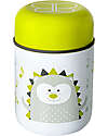 Bblüv Thermos Porta Cibo in Acciaio Inossidabile con Cucchiaio - 300 ml - Lime Contenitori Termici