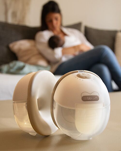 Bblüv Tiralatte Indossabile 2 in 1 - Con Funzione Riscaldante - Pacco da 2 Tiralatte Elettrici