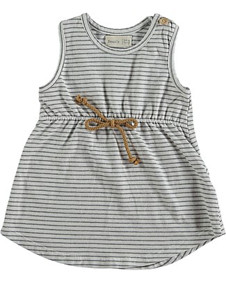 Bean's Barcelona Abito a Righe Seahorse - Bianco - Cotone bio Vestiti