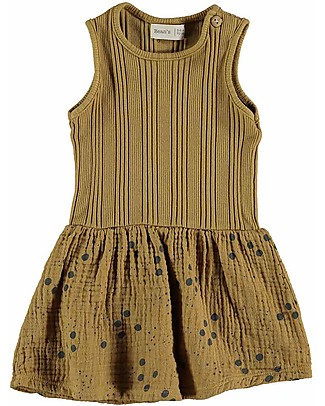 Bean's Barcelona Abito Senza Maniche Girasole - Mostarda - Cotone bio Vestiti