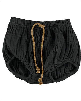 Bean's Barcelona Bloomers con Coulisse Surf - Antracite - 100% Cotone Bio Pantaloni Corti
