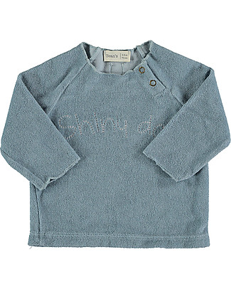 Bean's Barcelona Felpa Shiny Day - Blu - Spugna di Cotone Felpe