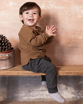 Bean's Barcelona Pantaloni Coriandoli - Antracite - Cotone Bio Elasticizzato Pantaloni Lunghi