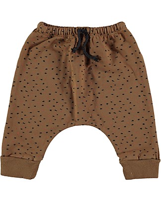 Bean's Barcelona Pantaloni Coriandoli - Caramello - Cotone Bio Elasticizzato Pantaloni Lunghi