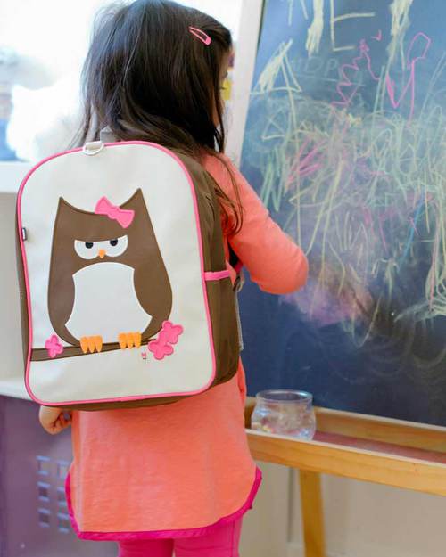 Beatrix NY Zainetto Papar la Simpatica Gufetta - Robusto, Durevole e Atossico (perfetto per l’asilo!) Zaini Asilo