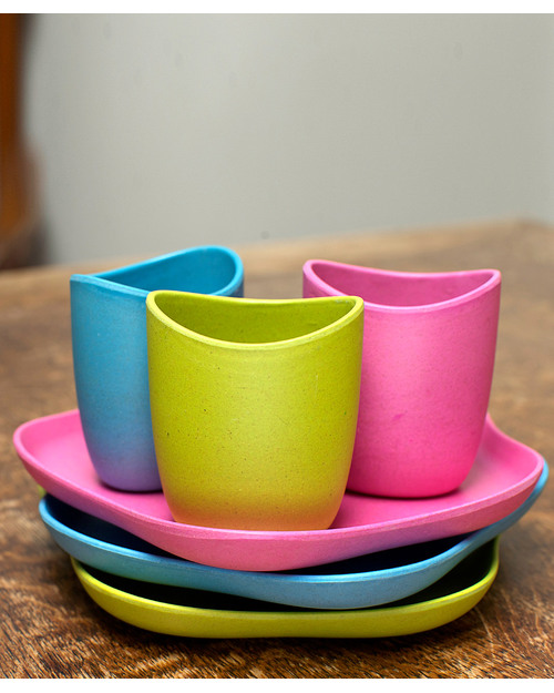 BecoThings Set Pappa Ecologico BecoFeeding - Verde (Completamente Biodegradabile! Set Pappa