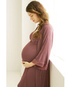 Belabumbum Eva Vestaglia Premaman - Vinaccia (perfetta nella borsa per l’ospedale) Vestaglie