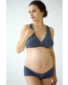 Belabumbum Reggiseno da Notte in Bamboo - Grigio Blu Reggiseni da Allattamento