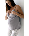 Belabumbum Starlit Pigiama Premaman e Allattamento (2 pezzi)- Grigio/Rosa - Di nuovo in stock! Pigiami