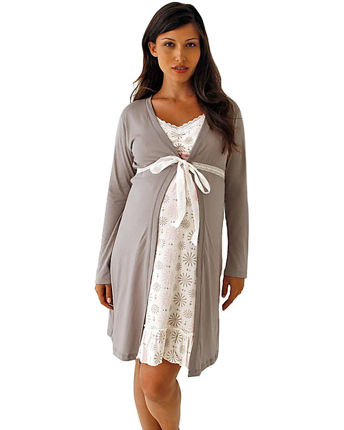 Belabumbum Starlit Vestaglia Premaman - Grigio/Rosa Vestaglie