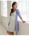 Belabumbum Violette Camicia da Notte Premaman e Allattamento - 100% Cotone Pima - ULTIMI 2 TG XL IN OFFERTA! Camicie da Notte