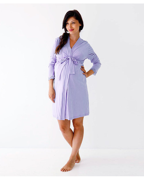 Belabumbum Violette Vestaglia Premaman - 100% Cotone Pima Vestaglie