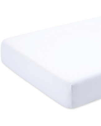 Bemini Coprimaterasso Estensibile 60x120 cm, Snow - 100% cotone Lenzuola