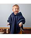 Bemini Morbido Poncho da Viaggio - Tetra Jersey - Blu Navy Giacche