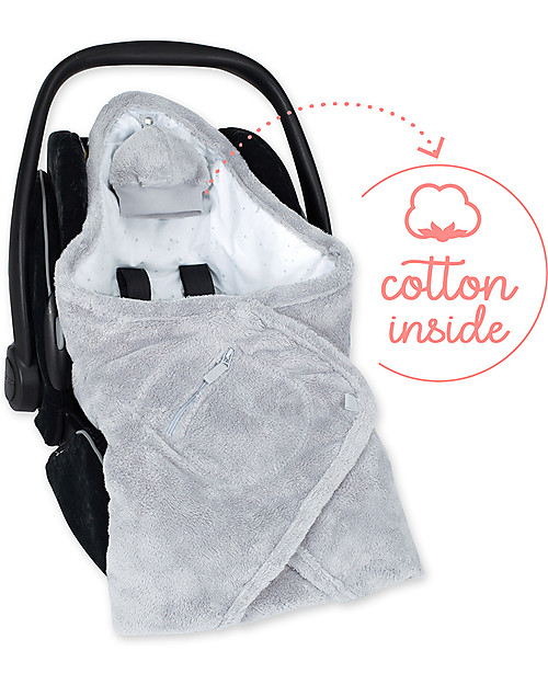 Bemini Sacco Nanna BISIDE® Cotton Softy 90x90 cm, Stars Light - per Passeggini, Ovetti e Culle Sacchi Nanna