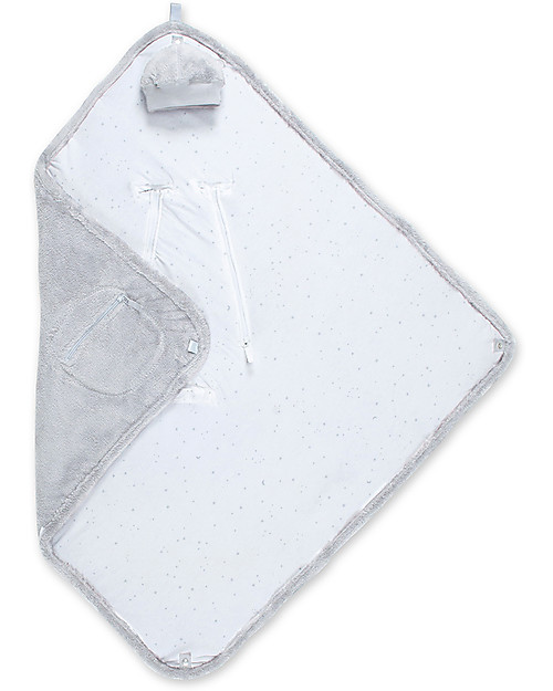 Bemini Sacco Nanna BISIDE® Cotton Softy 90x90 cm, Stars Light - per Passeggini, Ovetti e Culle Sacchi Nanna