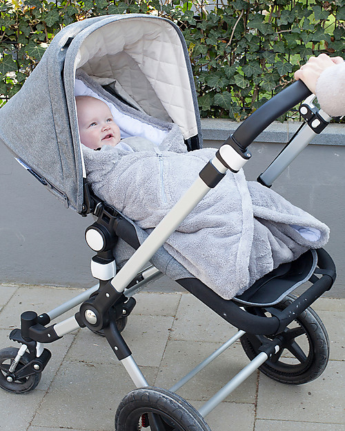 Bemini Sacco Nanna BISIDE® Cotton Softy 90x90 cm, Stars Light - per Passeggini, Ovetti e Culle Sacchi Nanna