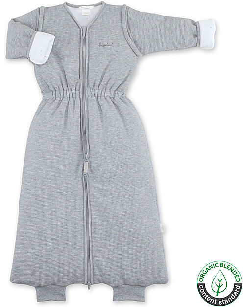 Bemini Sacco Nanna MAGIC - 12 - 24m - TOG 2.5 -  Pady Waffle - Grigio Chiaro in Jeresey Bio Sacchi Nanna