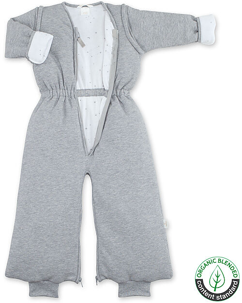 Bemini Sacco Nanna MAGIC - 12 - 24m - TOG 2.5 -  Pady Waffle - Grigio Chiaro in Jeresey Bio Sacchi Nanna
