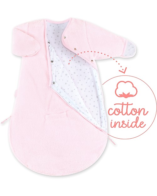 Bemini Sacco Nanna MAGIC BAG® Softy con Maniche 0-3 mesi, Cristal - Invernale 2 TOG Sacchi Nanna