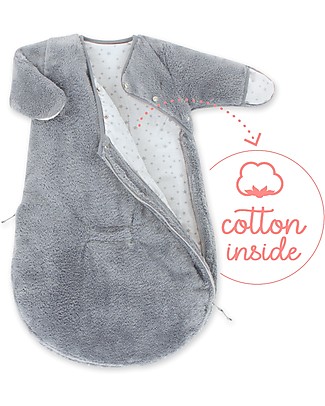 Bemini Sacco Nanna MAGIC BAG® Softy con Maniche 0-3 mesi, Grizou - Invernale 2 TOG Sacchi Nanna Pesanti