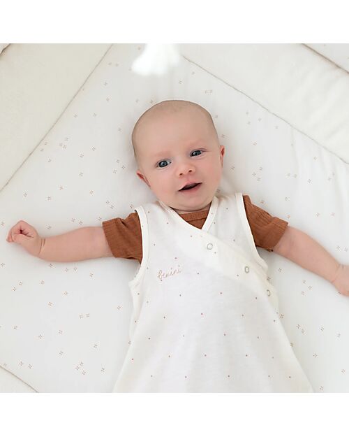 Bemini Sacco Nanna MAGIC - TOG 0.5 - 0-1Mese - Small Dot Print Ecru - in Cotone Sacchi Nanna