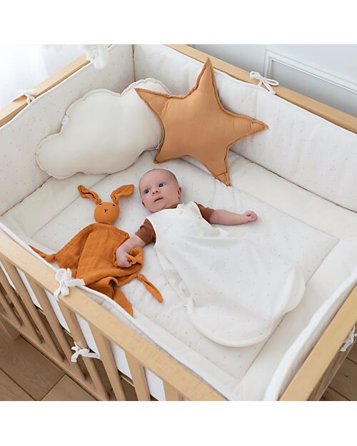 Bemini Sacco Nanna MAGIC - TOG 0.5 - 0-1Mese - Small Dot Print Ecru - in Cotone Sacchi Nanna