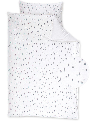 Bemini Set Copripiumino e Federa 100x140 cm - Scandinavian Print - 100% cotone Copripiumino e Federe