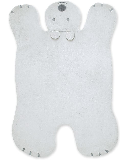 Bemini Tappeto Gioco Orso 75x110 cm, Baloo Plum - Grigio Tappeti Gioco