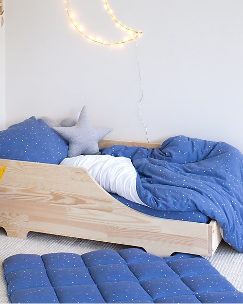 Bemini Trapunta per Culla 100x100 cm, Stary Shade - 100% Cotone Swaddle di Mussola