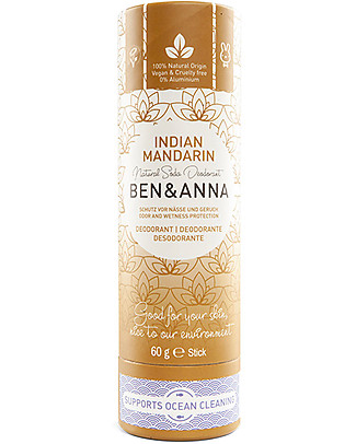 Ben & Anna Deodorante Stick - Indian Mandarin - 60 gr Deodoranti