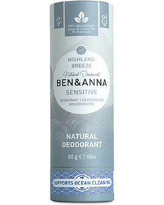 Ben & Anna Deodorante Stick - Sensitive Highland Breeze - 60 gr Deodoranti