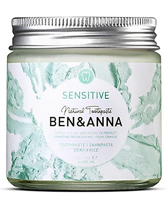 Ben & Anna Pasta Dentifricia per Denti Sensibili - 100 ml Dentifricio e Spazzolini