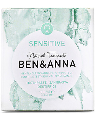 Ben & Anna Pasta Dentifricia per Denti Sensibili - 100 ml Dentifricio e Spazzolini