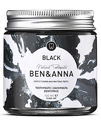 Ben & Anna Pasta Dentifricia Sbiancante - Con Carbone Attivo - 100 ml Dentifricio e Spazzolini