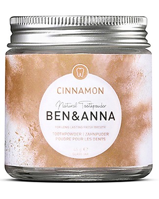Ben & Anna Polvere Dentifricia Cannella -100 ml Dentifricio e Spazzolini